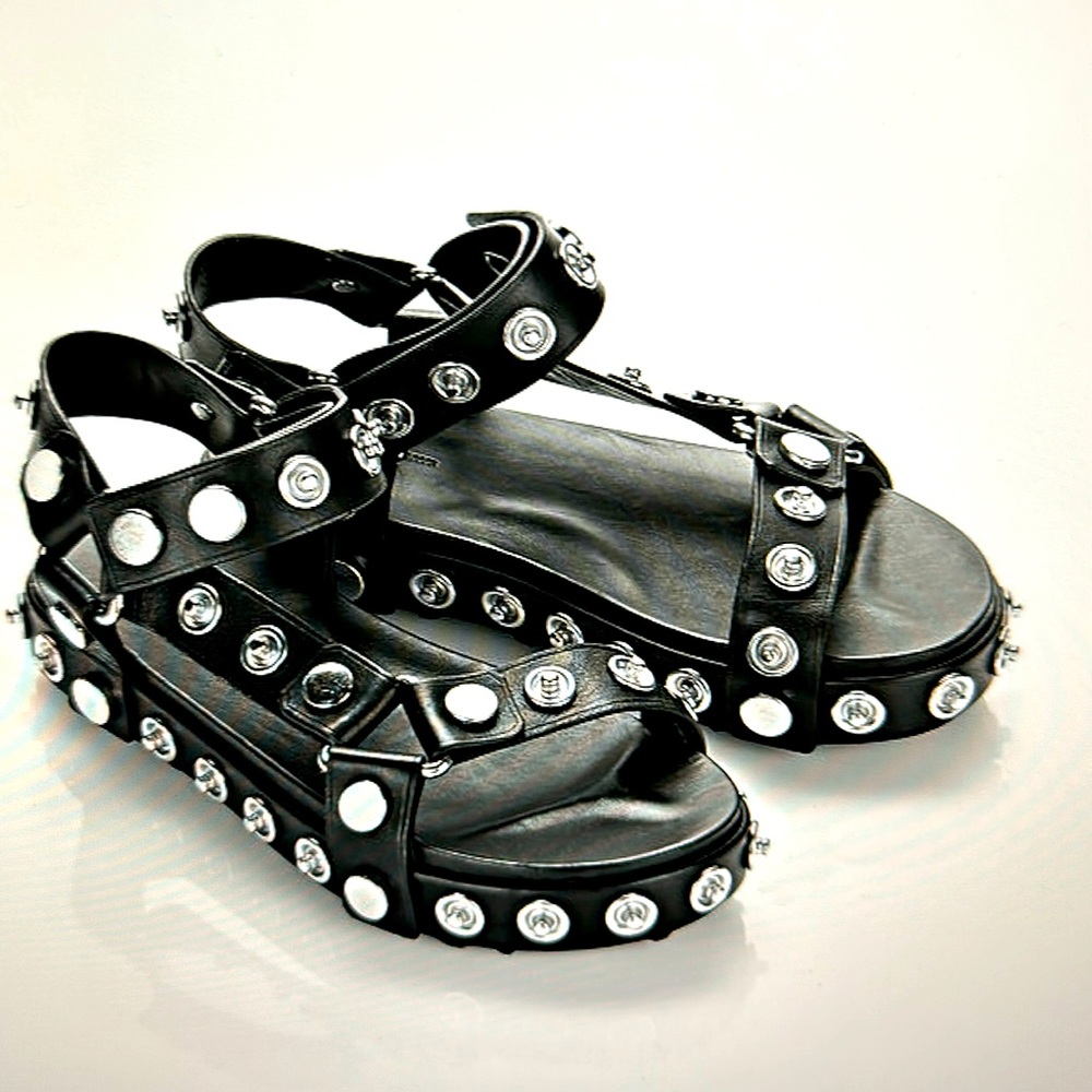 Alexander Wang ‘Aiden’ snap-stud platform sandals